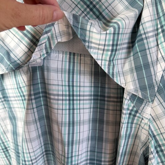 Nepallo Mens Plaid Button Up Shirt 3XL Nylon Fishing Hiking Camping UPF 50+ - Picture 10 of 13